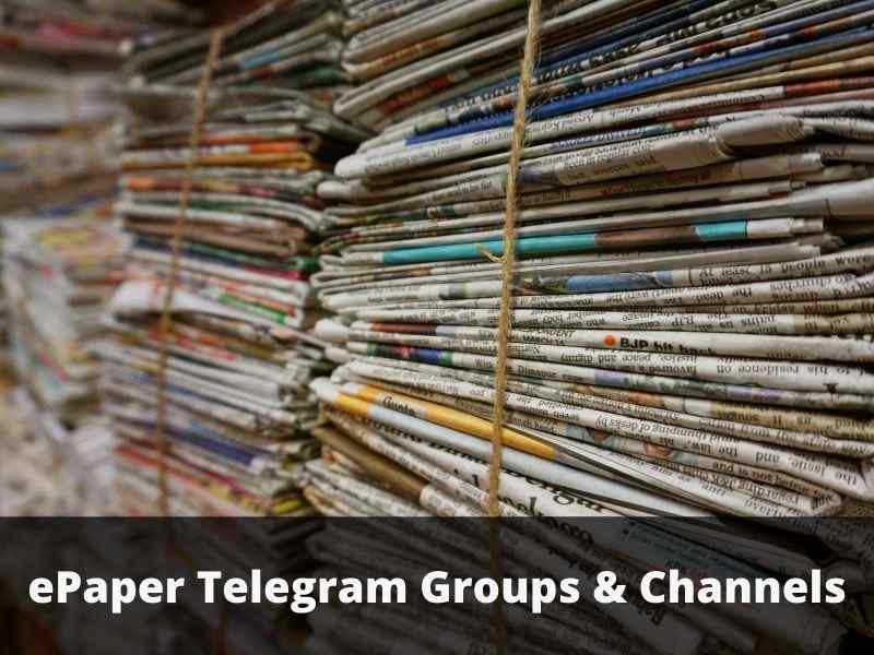 ePaper Telegram Group Links